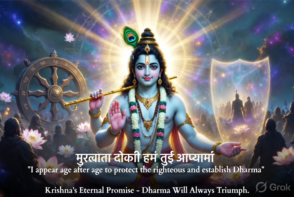 Image related to Yada Yada Hi Dharmasya: Krishna’s Timeless Promise 